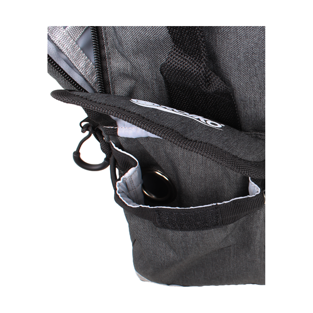 Rolko BAG Wheelchair Backpack — strap & pocket detail