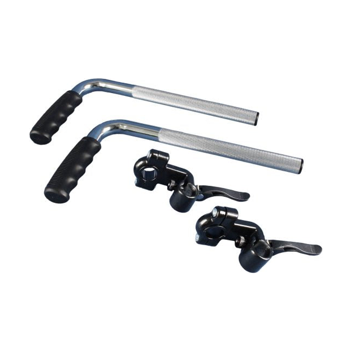 Rolko Easy Push Handle Elevations — handles with mounting clamps