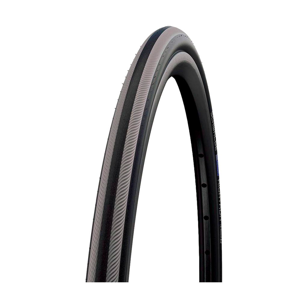 Schwalbe RightRun Wheelchair Tire — grey-stripes variant