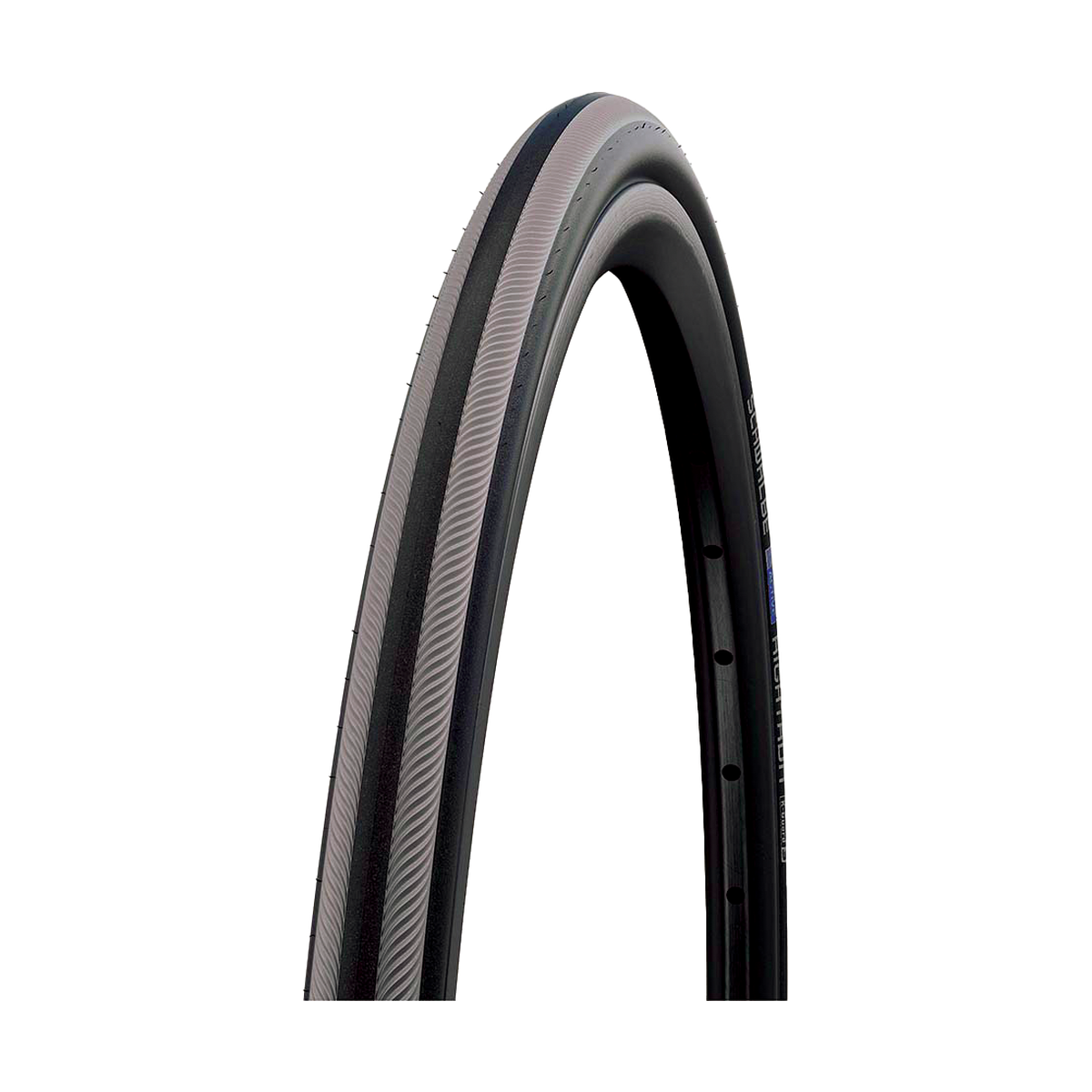 Schwalbe RightRun Wheelchair Tire — grey-stripes variant