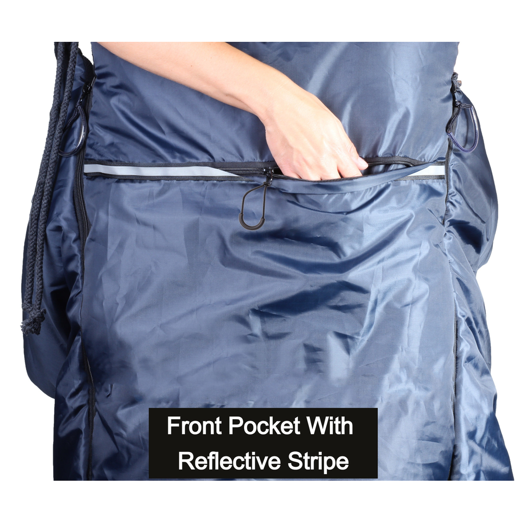 Rolko Thermo Body Warmer Adult — front pocket with reflective stripe