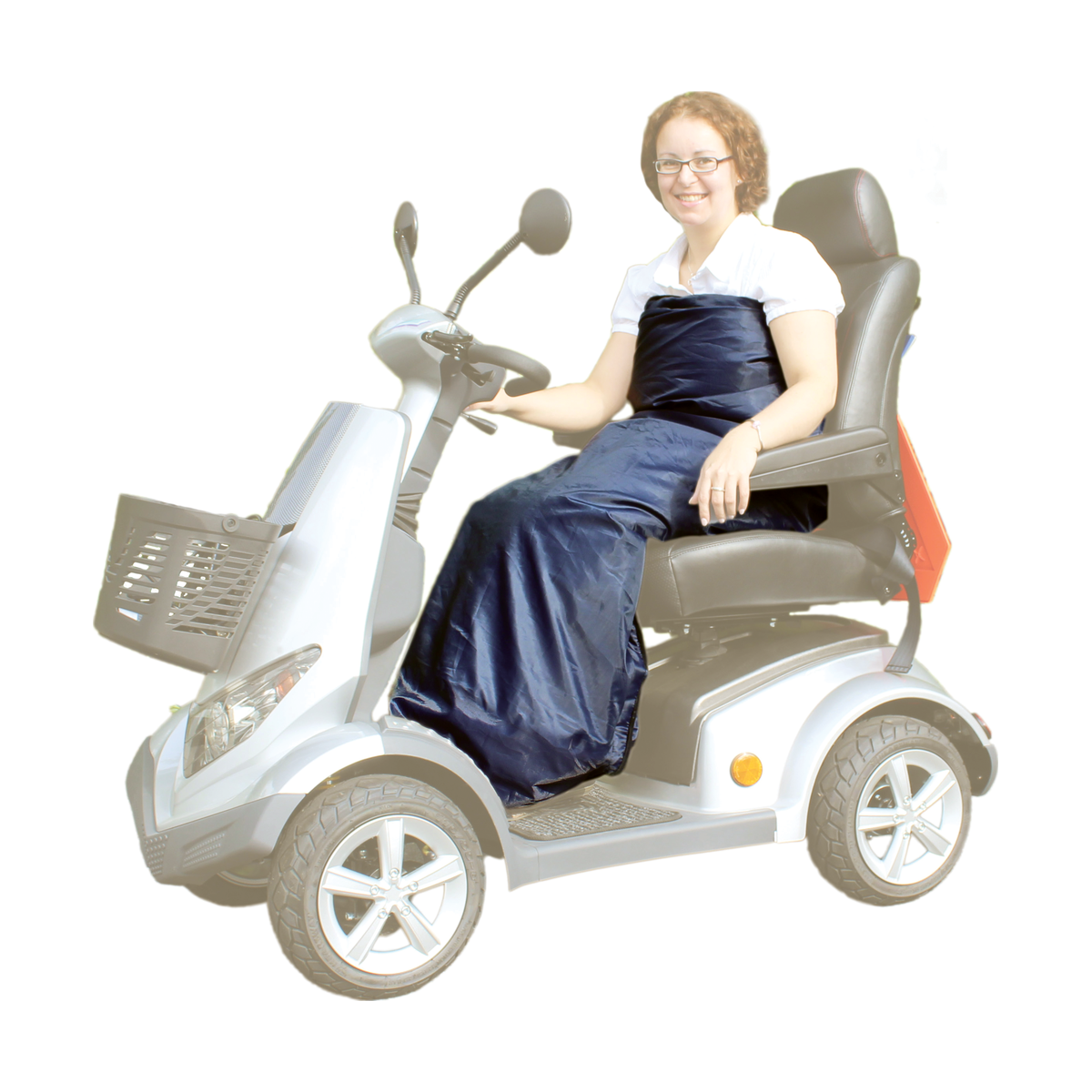 Rolko Thermo Wrap-Up Blanket — in use on scooter (L)