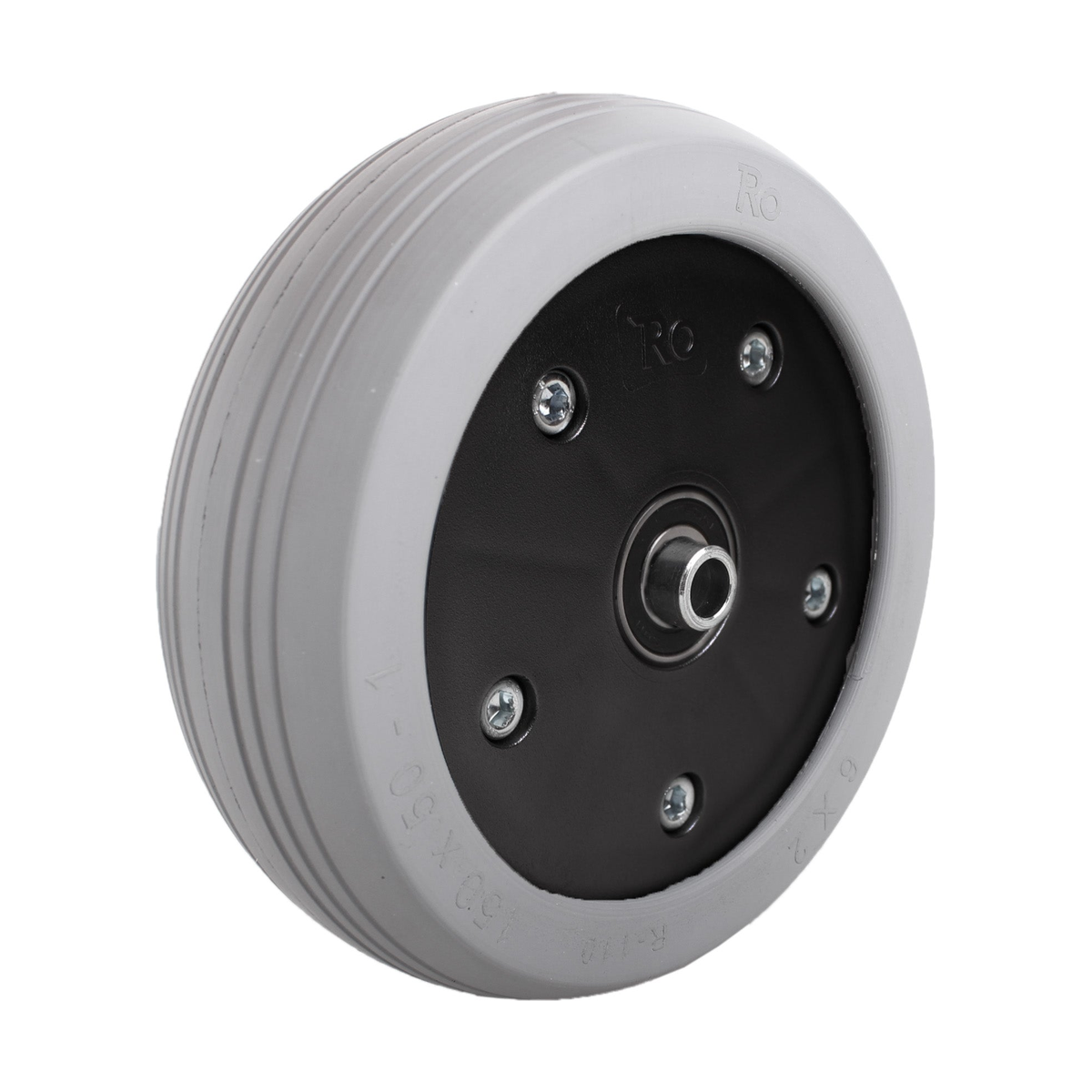 Rolko 6x2 inch split hub power chair caster — additional view