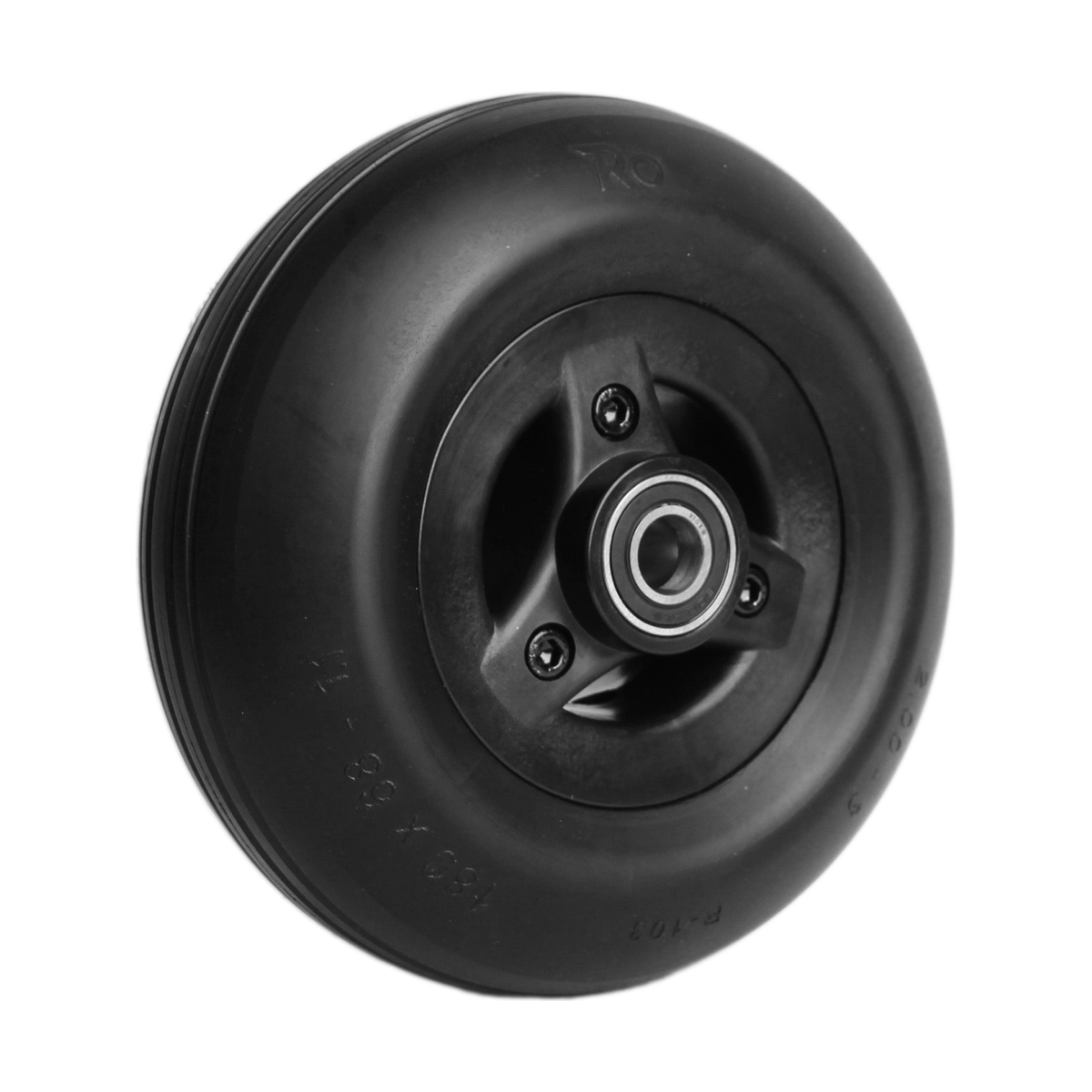 Rolko power chair caster for Permobil — additional view